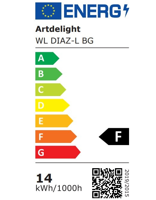 Artdelight Wandlamp Diaz-L Zwart Led 2 x 6Watt IP65