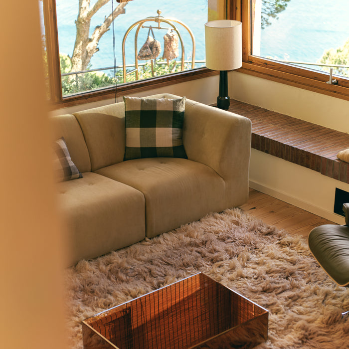 HKliving Mirror Block Salontafel - Smokey Brown