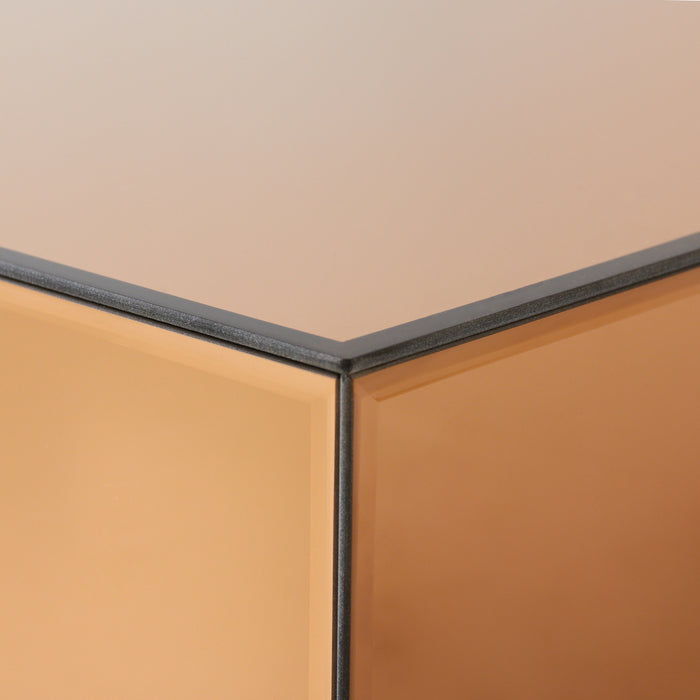 HKliving Mirror Block Salontafel - Smokey Brown