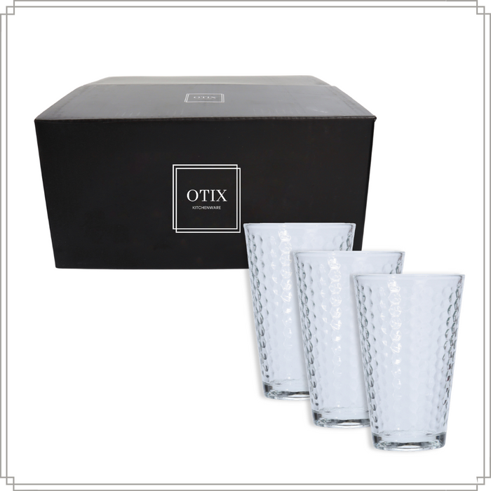 OTIX Drinkglazen Set van 3 Lichtgrijs 30 cl Limonadeglazen Vaatwasb...