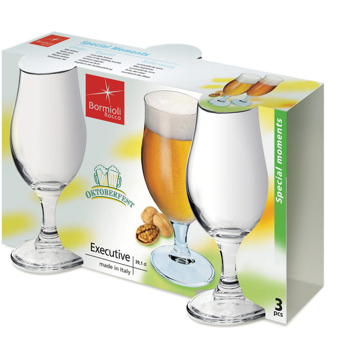 Bormioli Bierglazen Executive - 375 ml - 3 stuks