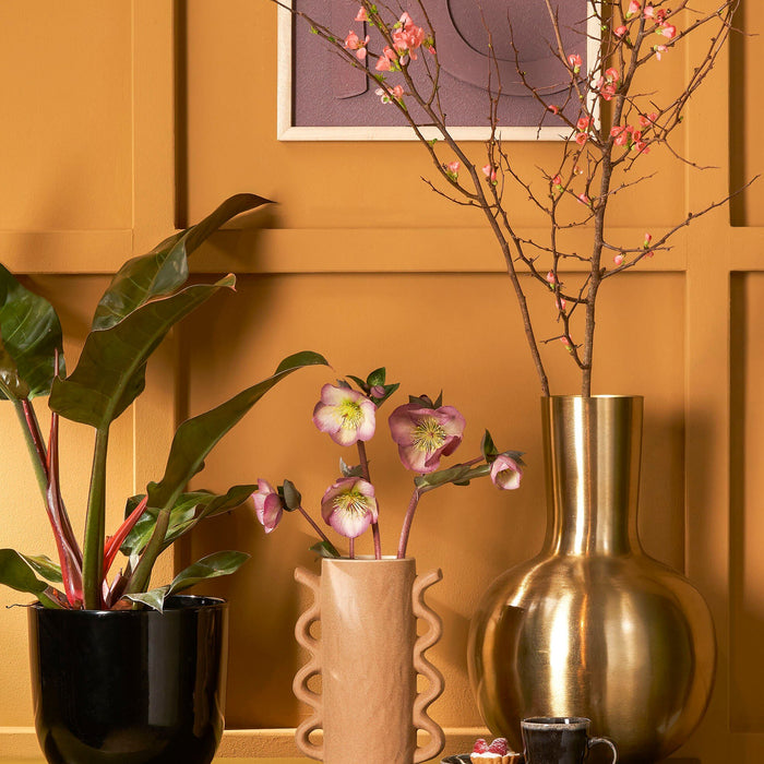 Mica Decorations Dara Vaas - H42 x Ø28 cm - Metaal - Goud