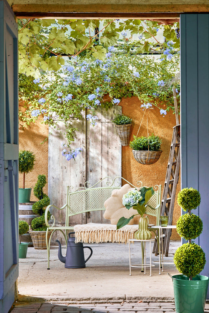 Mica Decorations Altea Vaas - H21 x Ø17 cm - Keramiek - Lichtgroen