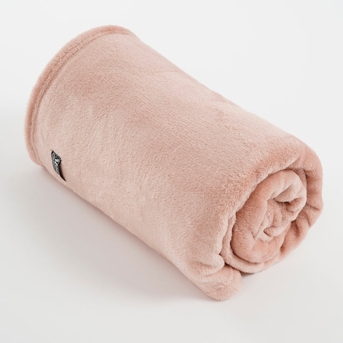 In The Mood Collection Famke Fleece Plaid - 180 x 130 cm - Perzik