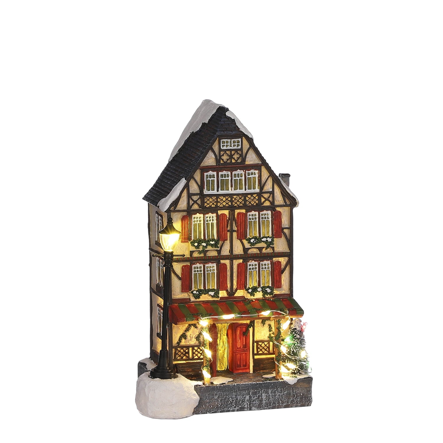 LuVille Kerstdorp Miniatuur Duitse Bar - L11 x B8,5 x H19 cm