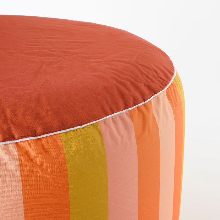 Mica Decorations Novia Opblaasbare Poef - H37 x Ø80 cm - Oranje