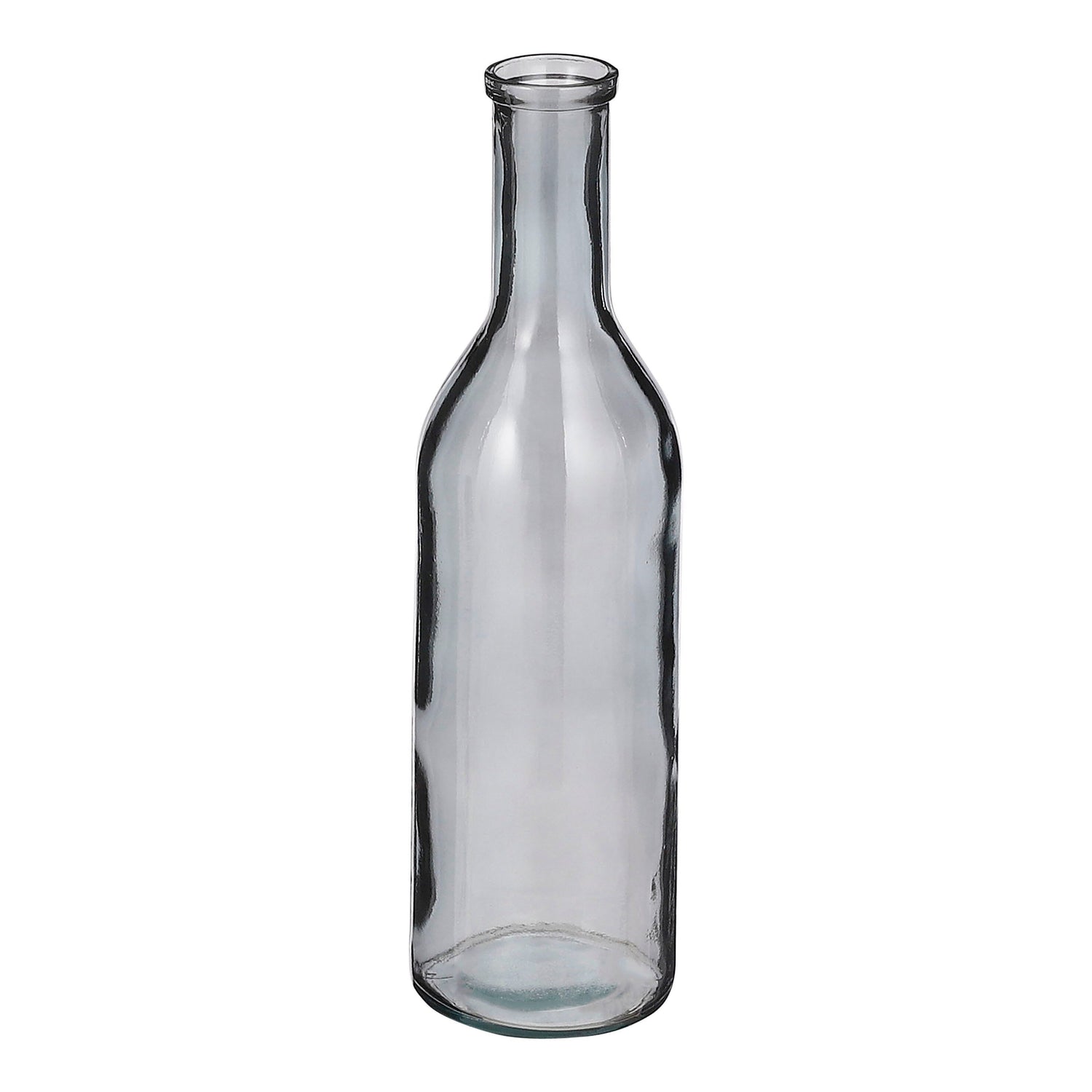 Mica Decorations Rioja Glazen Fles - H50 x Ø15 cm - Donkergrijs