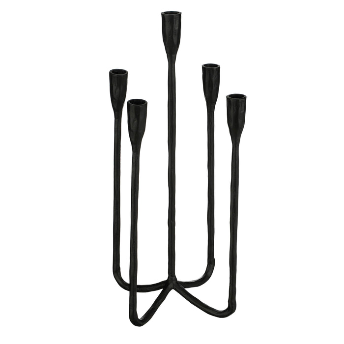 Mica Decorations Christy Kandelaar - L23 x B23 x 44 cm - Zwart