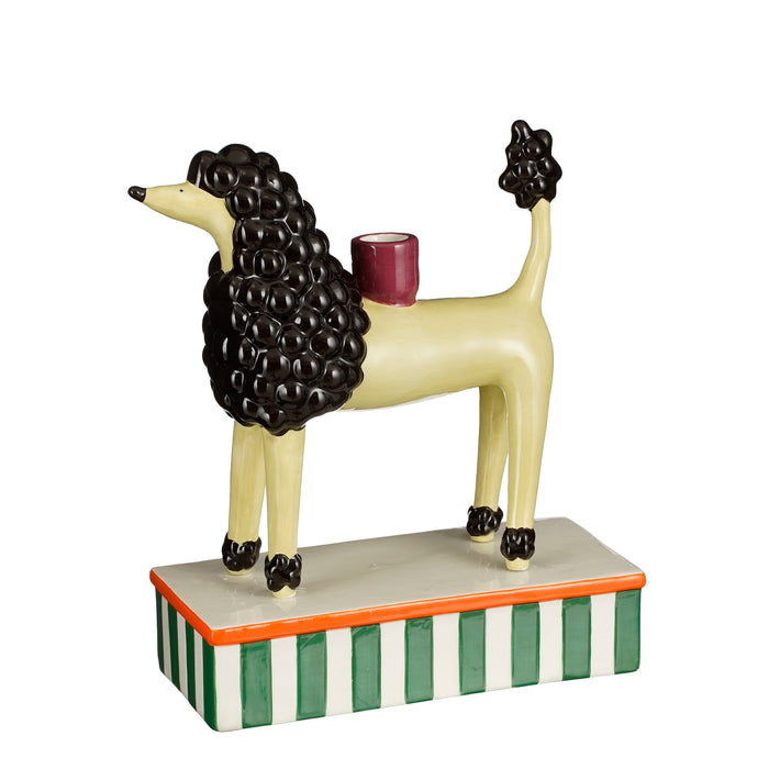 Mica Decorations Kandelaar Hond - L24 x B11 x H29 cm - Keramiek