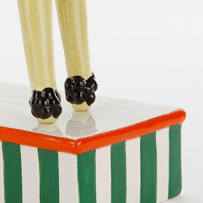 Mica Decorations Kandelaar Hond - L24 x B11 x H29 cm - Keramiek