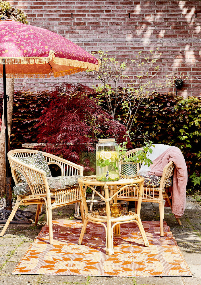 In The Mood Collection Parasol Bessen - H238 x Ø220 cm - Roze