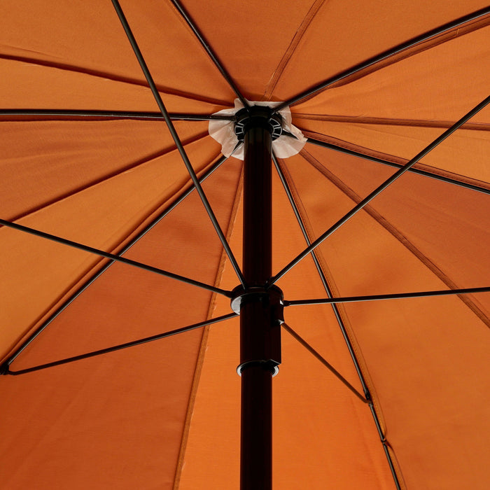 In The Mood Collection Parasol Gestreept - H238 x Ø220 cm - Roze