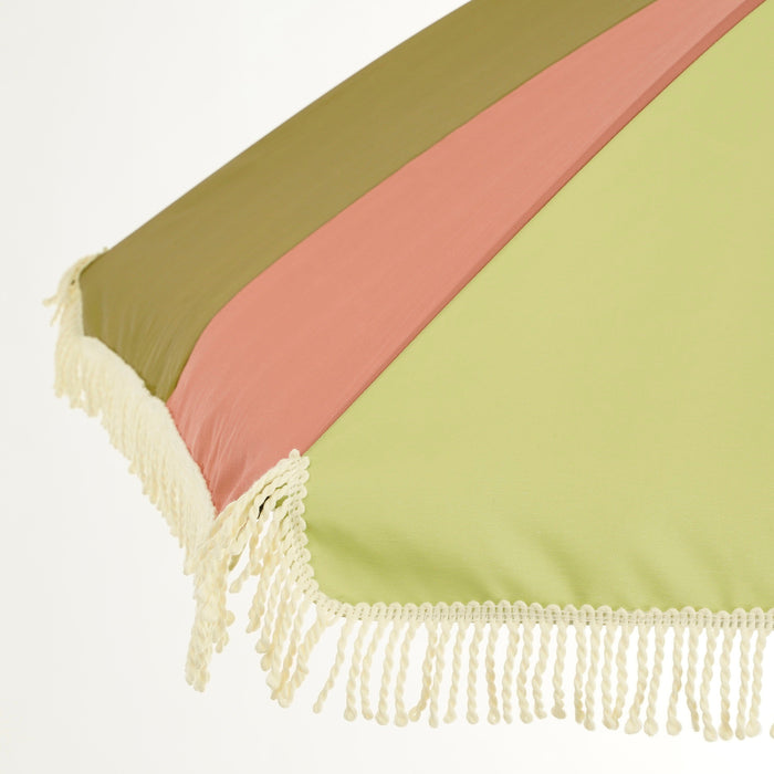 In The Mood Collection Parasol Gestreept - H238 x Ø220 cm - Groen