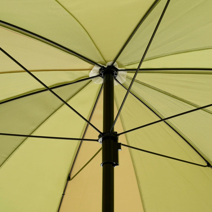 In The Mood Collection Parasol Gestreept - H238 x Ø220 cm - Groen