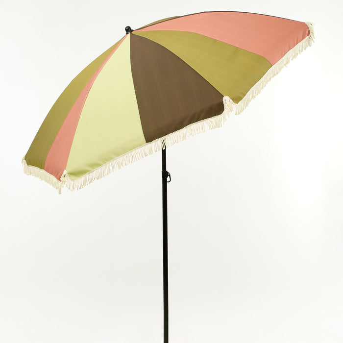In The Mood Collection Parasol Gestreept - H238 x Ø220 cm - Groen