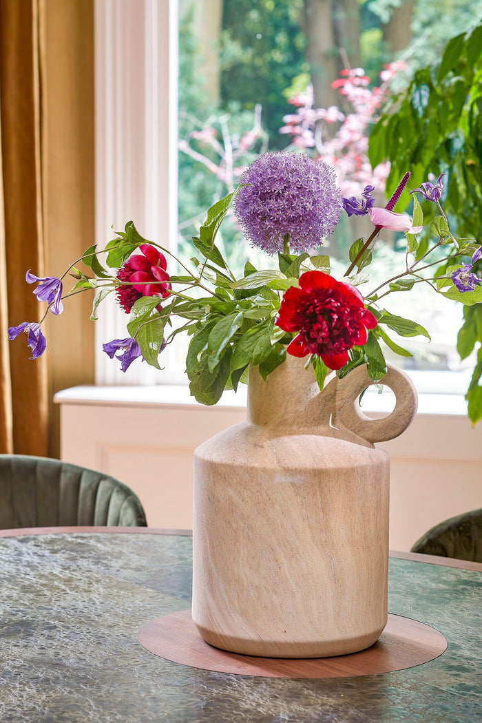 Mica Decorations Trentino Vaas - L29 x B25 x H39 cm - Beige