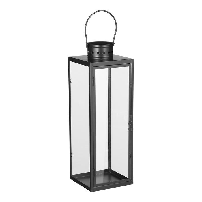 Mica Decorations Arzilla Lantaarn - L15 x B15 x H45 cm - Zwart