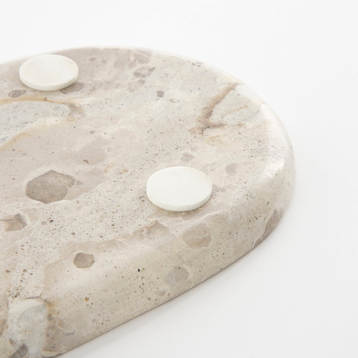 Mica Decorations Finnos Dienblad - L50 x B18 x H2 cm - Marmer - Beige