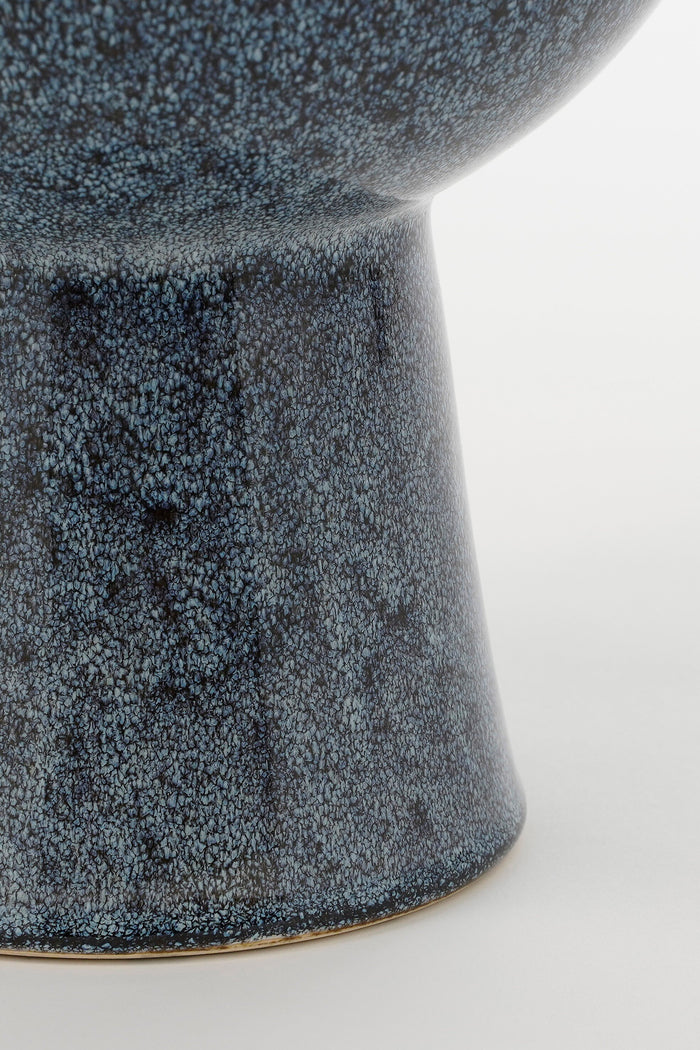 Mica Decorations Helma Vaas - H38 x Ø21,5 cm - Blauw