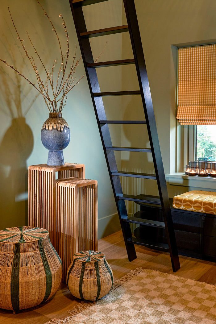 Mica Decorations Helma Vaas - H38 x Ø21,5 cm - Blauw