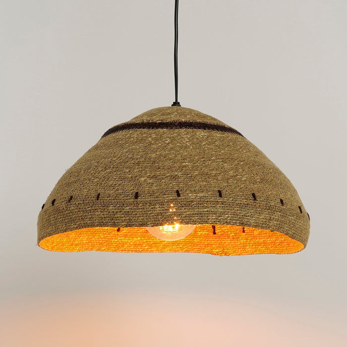 Mica Decorations Joulz Hanglamp - H22 x Ø41 cm - Jute - Lichtbruin