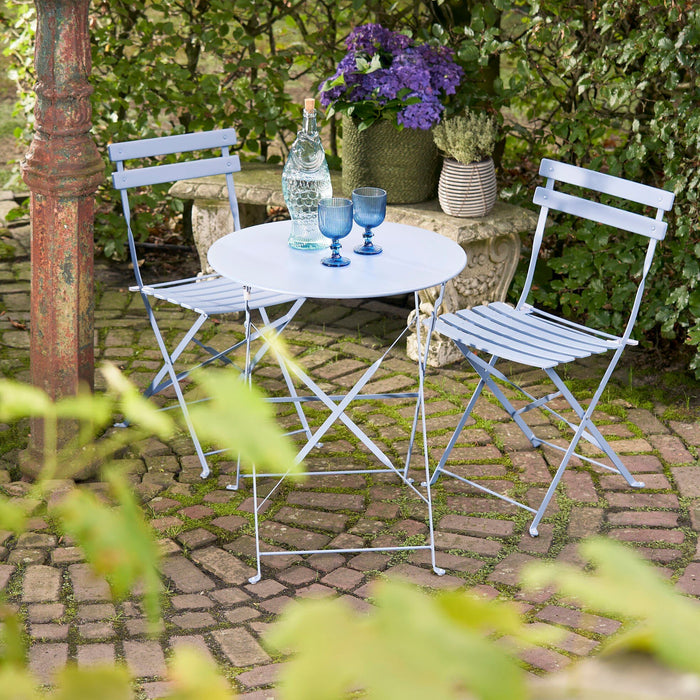 Mica Decorations Laurence Bistroset - Set van 3 - Metaal - Lichtblauw
