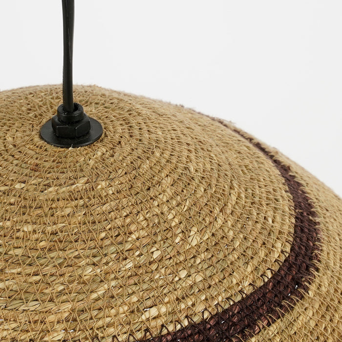 Mica Decorations Joulz Hanglamp - H16 x Ø36 cm - Jute - Lichtbruin