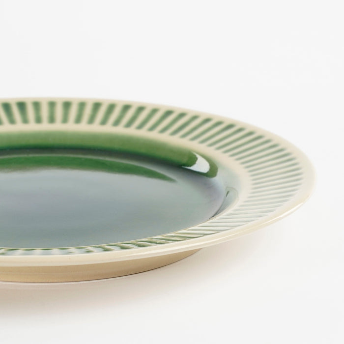 Mica Decorations Elice Ontbijtbord - Ø21,5 cm - Keramiek - Groen