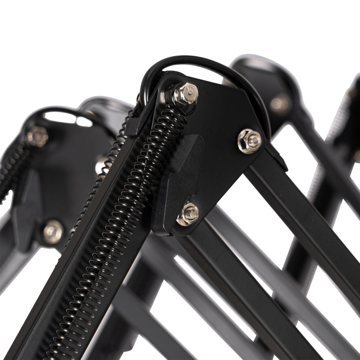 QAZQA Industriële hanglamp zwart 16-lichts verstelbaar - Hobby Spinne