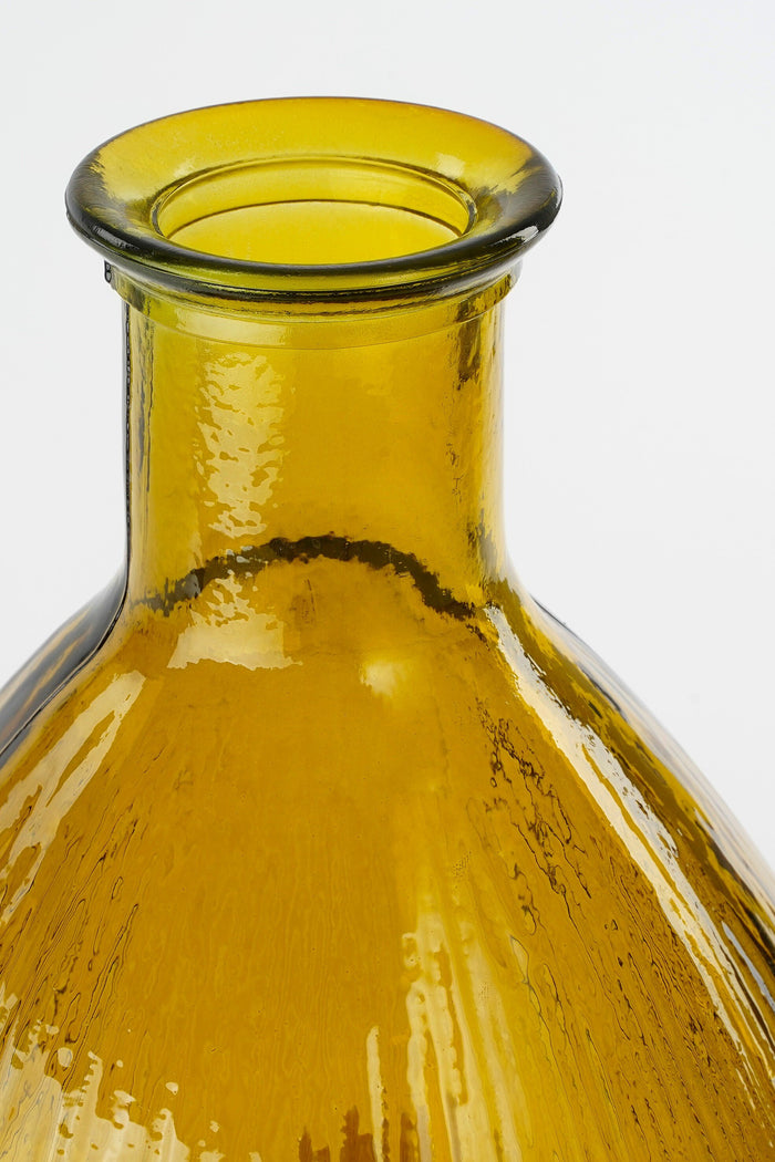 Mica Decorations Firenza Fles Vaas - H59 x Ø29 cm - Oker