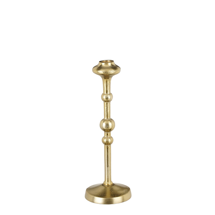 Mica Decorations Canto Kandelaar - H30 x Ø9 cm - Aluminium - Goud