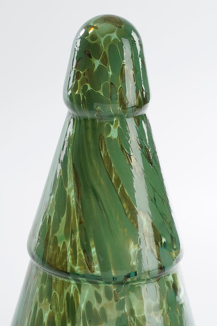 House of Seasons Kerstdecoratie Boom - H41,5 x Ø16 cm - Glas - Groen