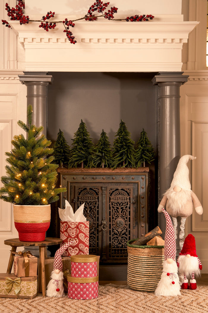 Black Box Trees Nigata Kunstkerstboom in Pot met LED - H90 x Ø55 cm