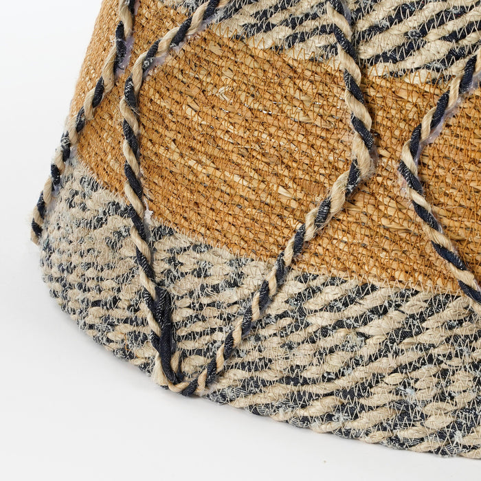 House of Seasons Kerstboomrok - H26 x Ø50 cm - Zeegras - Blauw