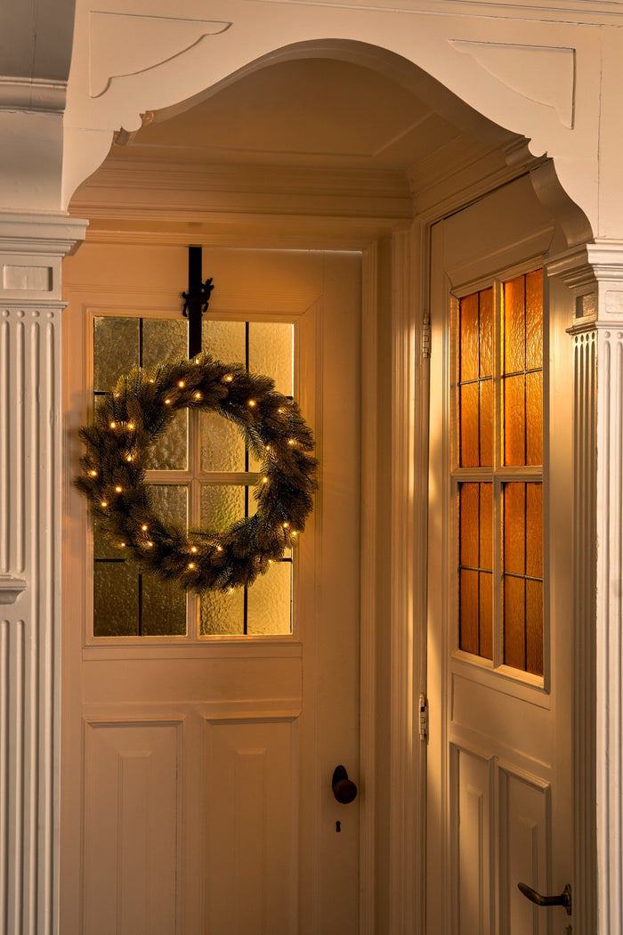 Black Box Trees Nigata Kerstkrans met LED Verlichting - Ø60 cm - Groen