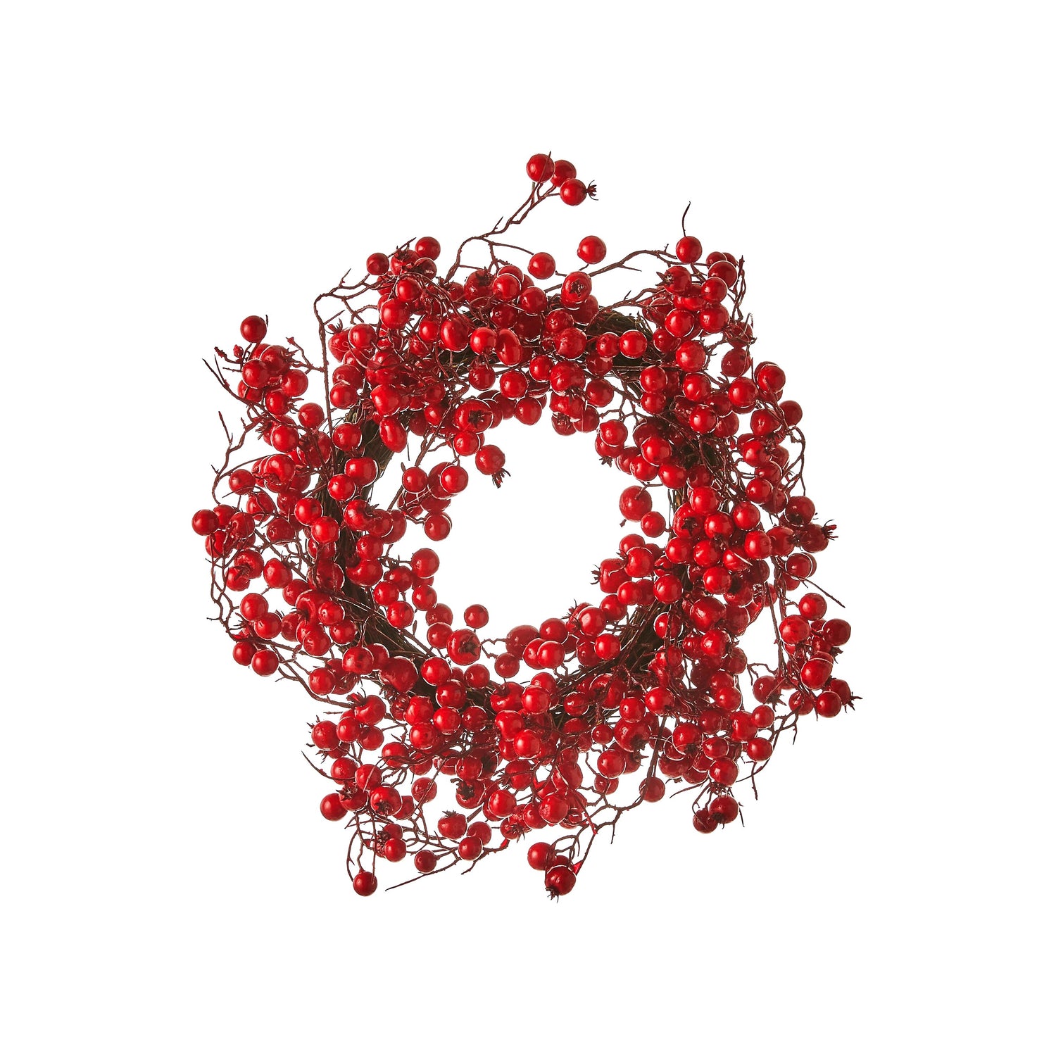 House of Seasons Stirling Kerstkrans Bessen - Ø40 cm - Foam - Rood