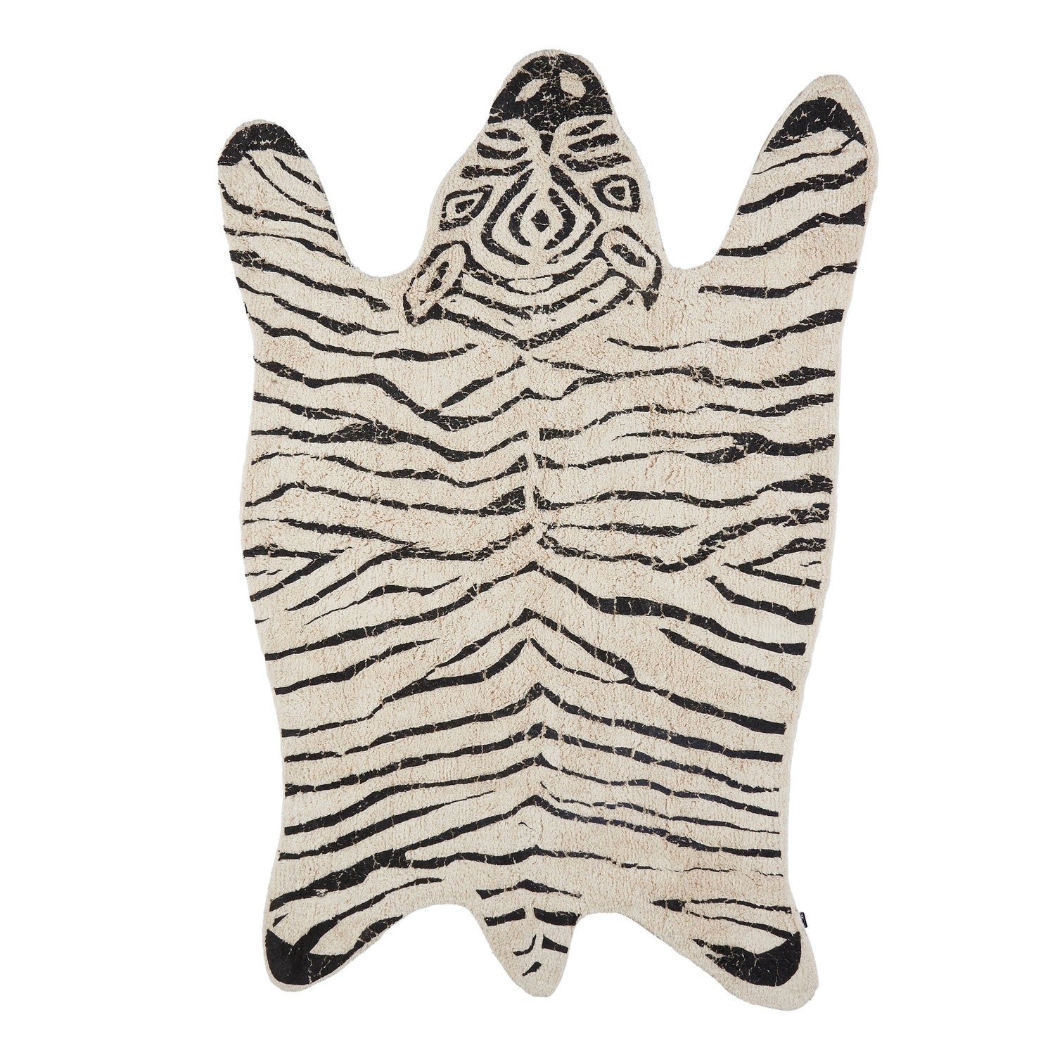 In The Mood Collection Kleed Zebra - L180 x B120 cm - Zwart, Wit