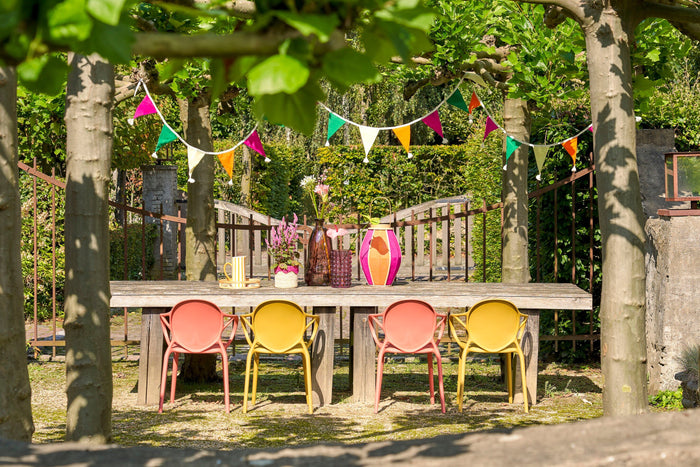 Mica Decorations Nebraska Tuinstoel - Polypropyleen - Zalm
