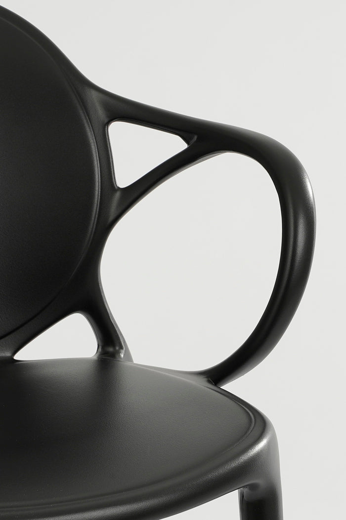 Mica Decorations Nebraska Tuinstoel - Polypropyleen - zwart