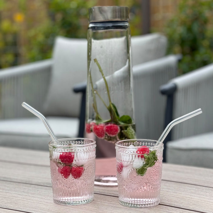 Krumble Waterglas vintage - 260 ml - Set van 6