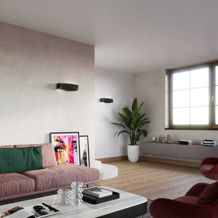 Sollux Wandlamp Sigma gips zwart