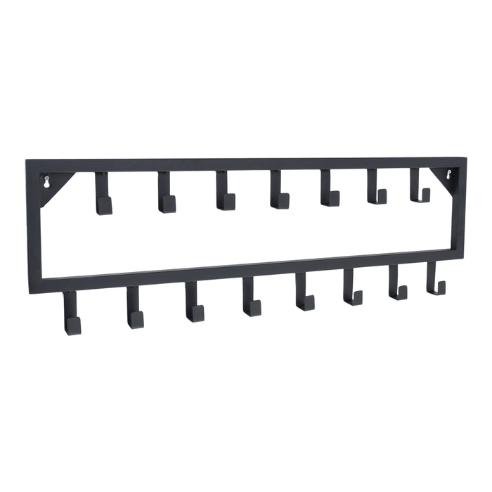 LOFT42 Bono Kapstok - Zwart – Metaal – 15 haken - 80x26x4