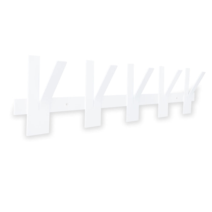 Gorillz Incision - Wandkapstok - 10 kapstokhaken - Wit