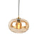 Leitmotiv - Pendant lamp Glamour Sphere glass amber brown