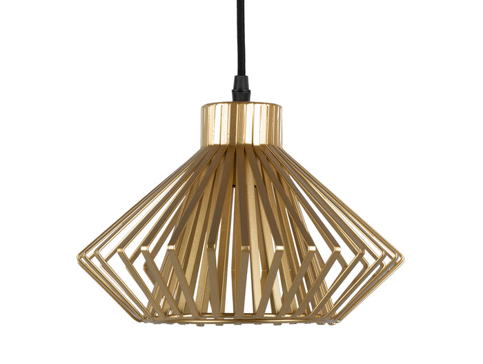 Leitmotiv - Pendant lamp Lignes Diamond gold painted