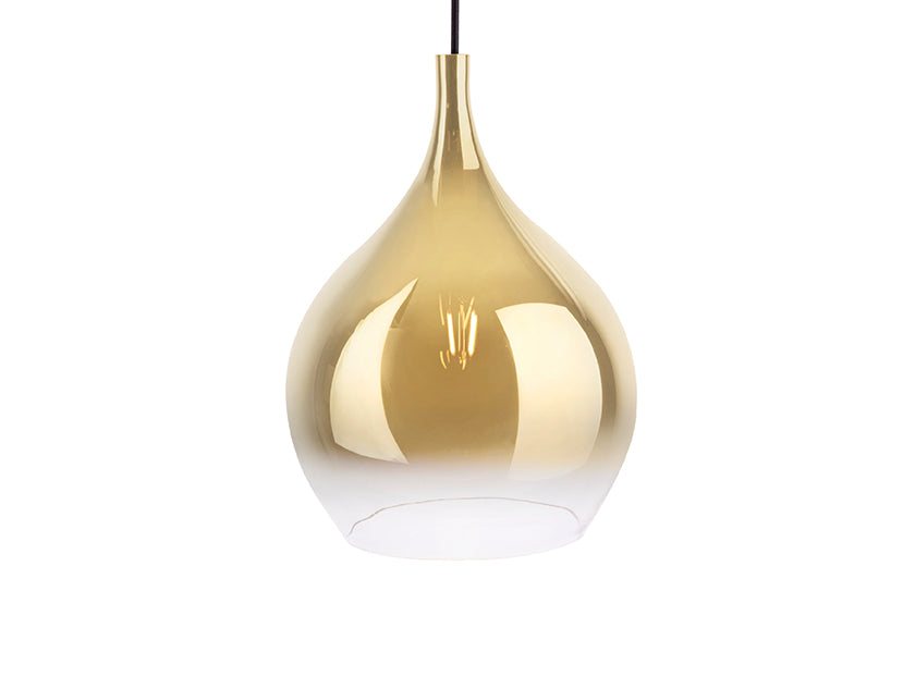 Leitmotiv - Hanglamp Drup - Goud Schaduw - Large - 35,5x26cm