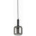 Light & Living Light&living Hanglamp Ø16x26 cm LEKAR zwart+smoke glas