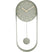 Karlsson Wandklok Pendulum Charm - Staal Jungle Groen - 50x20x4,8cm