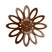 Karlsson - Wall clock Fiore dark wood veneer