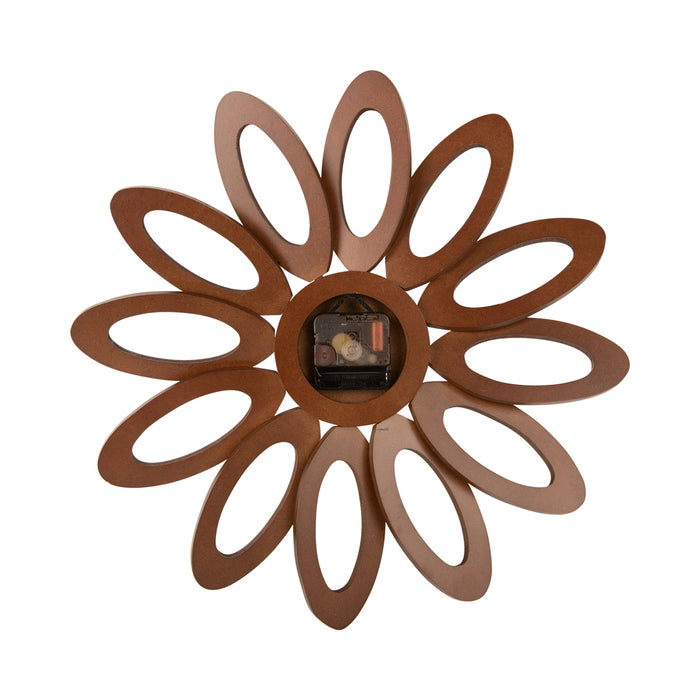 Karlsson - Wall clock Fiore dark wood veneer